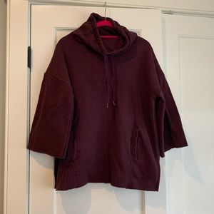 Plum Ugg poncho sweatshirt  women’s xl